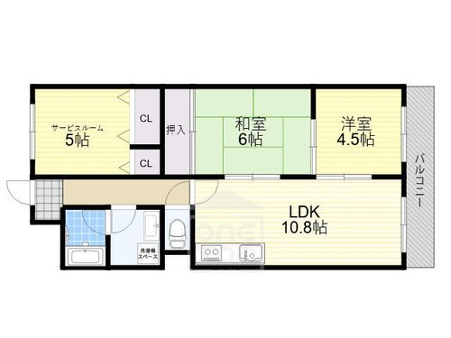 シャルム千里丘の間取り