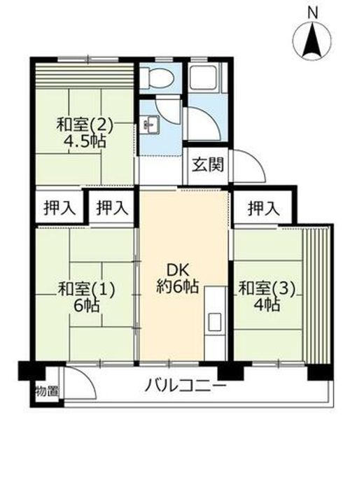 UR鈴蘭台第二0290302の間取り