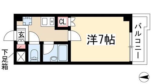 プロクシィ広路本町406の間取り