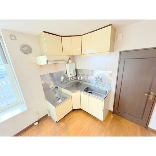 北海道札幌市手稲区富丘二条7丁目(アパート)の賃貸物件のキッチン