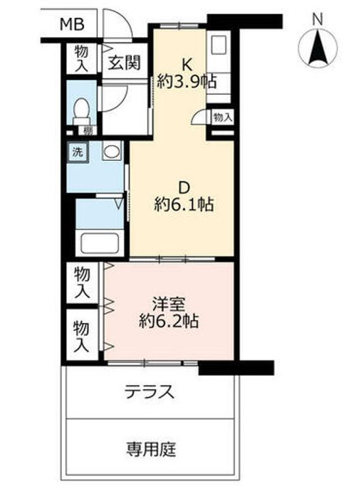URアルビス緑丘1130102の間取り