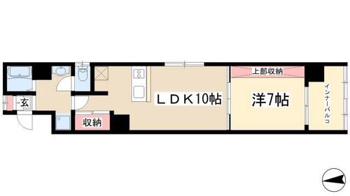 サン・ウエダビルⅡの間取り