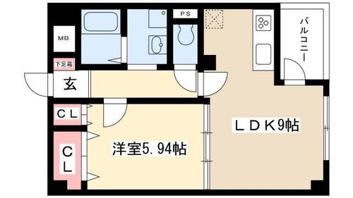 アーバンラックス今池0601の間取り