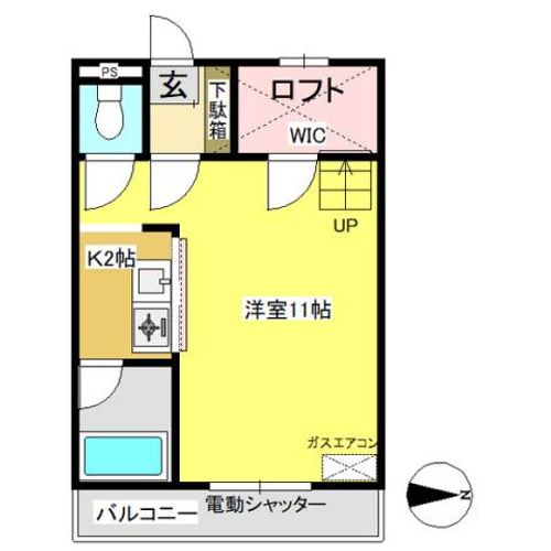 セザンヌ三谷205の間取り