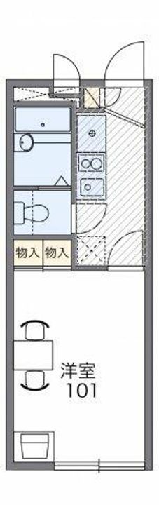 レオパレス外環富田林の間取り