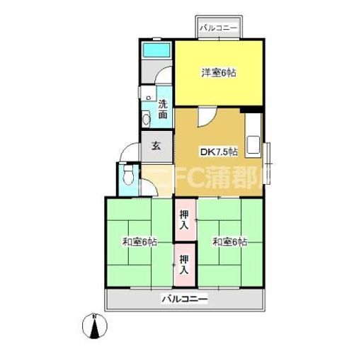 アネックス小林501の間取り