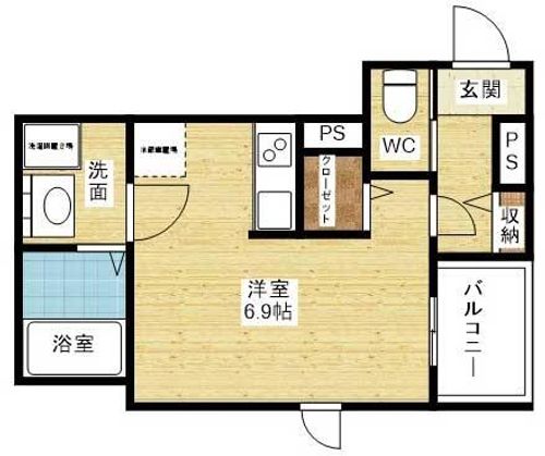 ハーモニーテラス三津屋南の間取り