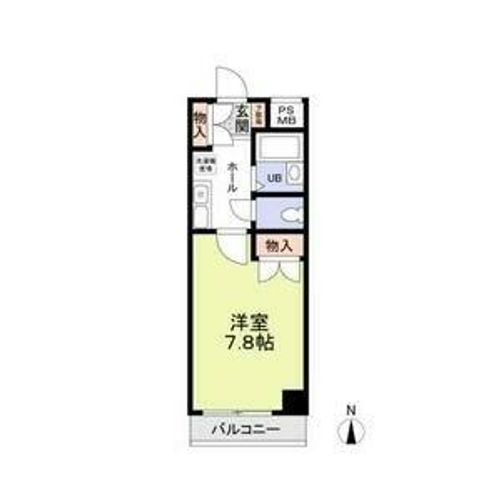 愛知県名古屋市名東区朝日が丘(マンション)の賃貸物件の間取り