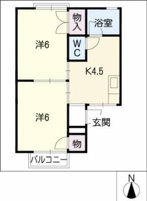 ホワイトコーポアサイⅠの間取り