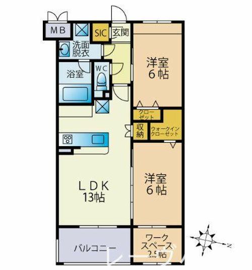 福岡県福岡市早良区野芥7丁目(マンション)の賃貸物件の間取り