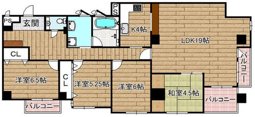 コンフォール大手町の間取り