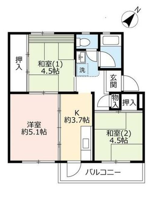 UR富雄0230305の間取り