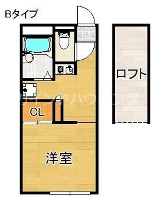 レオパレスエンジェル日根野の間取り