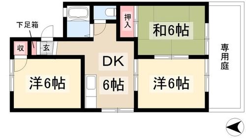 すずらん202の間取り