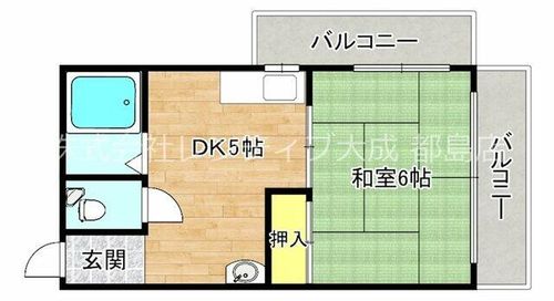 大阪府大阪市都島区中野町4丁目(マンション)の賃貸物件の間取り