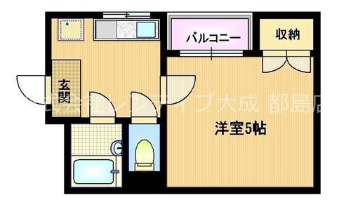 大阪府大阪市城東区成育4丁目(マンション)の賃貸物件の間取り