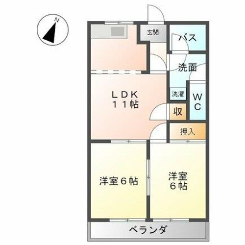 エルシャトー新川202の間取り