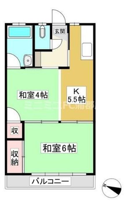 ハイツ一木205の間取り