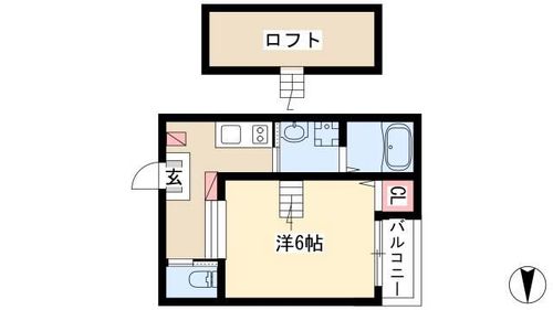 ディアコート浄心105の間取り