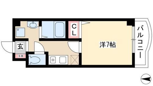 ジュネスFUKUDA306の間取り