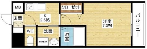 グローリア新北野の間取り