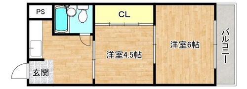 大阪府大阪市旭区新森7丁目(マンション)の賃貸物件の間取り