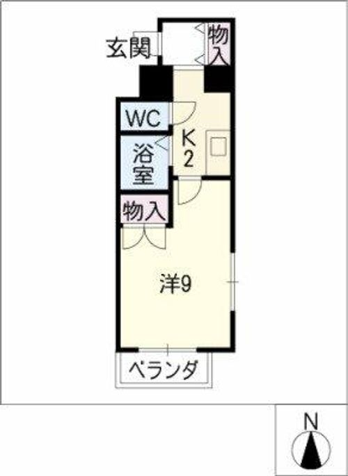 メゾン ド ソレイユ201の間取り