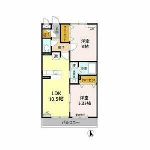 D’room京命302の間取り