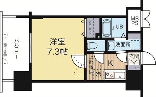 サヴォイ博多ブールバール1103の間取り