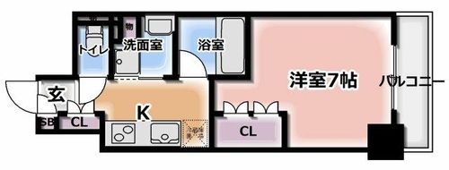 アーバネックス江坂広芝の間取り