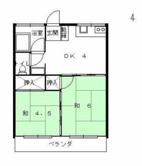 マンション8番館Bの間取り