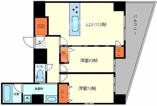 セイワパレス森ノ宮中央の間取り