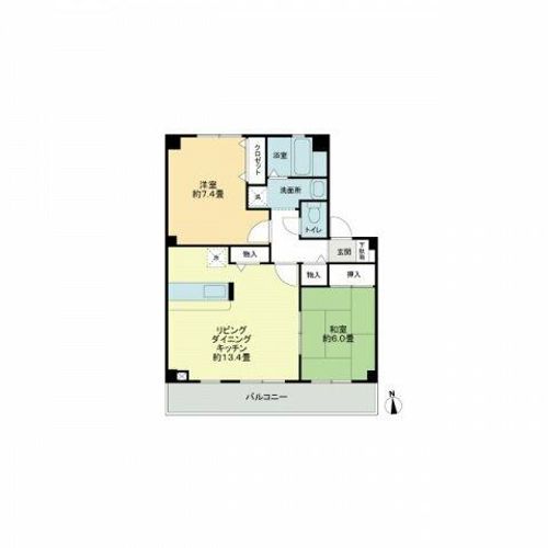 福岡県久留米市善導寺町飯田(アパート)の賃貸物件302の間取り