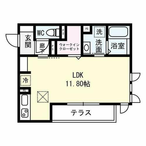 Hermitage羽根(エルミタージュハネ)の間取り