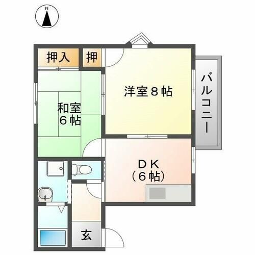シャンボール今伊勢Cの間取り