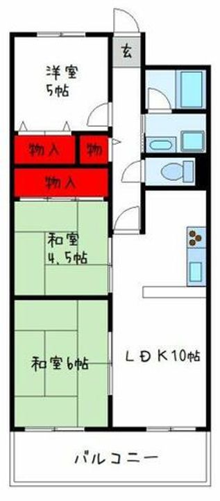 ビスタ緑ヶ丘の間取り