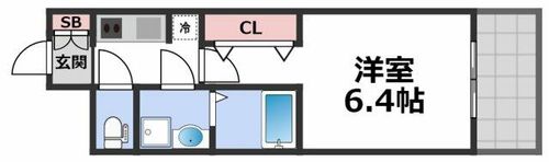 S-RESIDENCE小阪azureの間取り