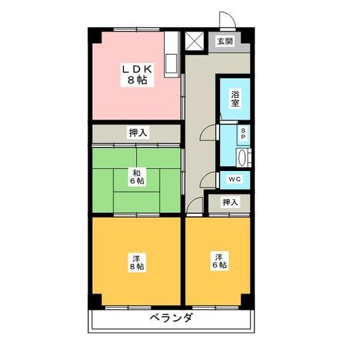 ハイツ・ラ・メイジュの間取り