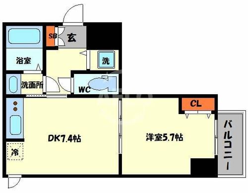 スプランディッド堀江の間取り