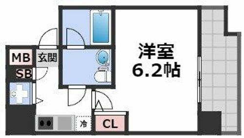 ファーストフィオーレ難波ウエストの間取り