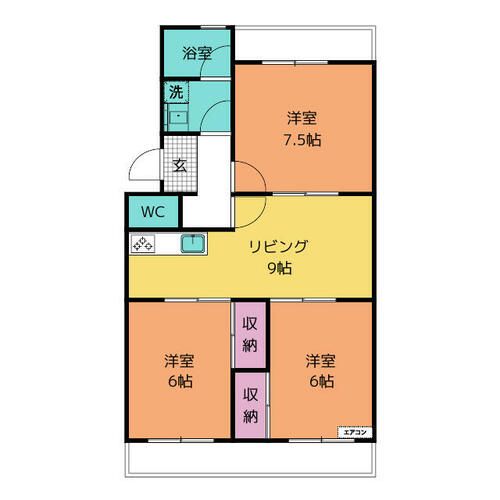 グリーンヒル大和の間取り