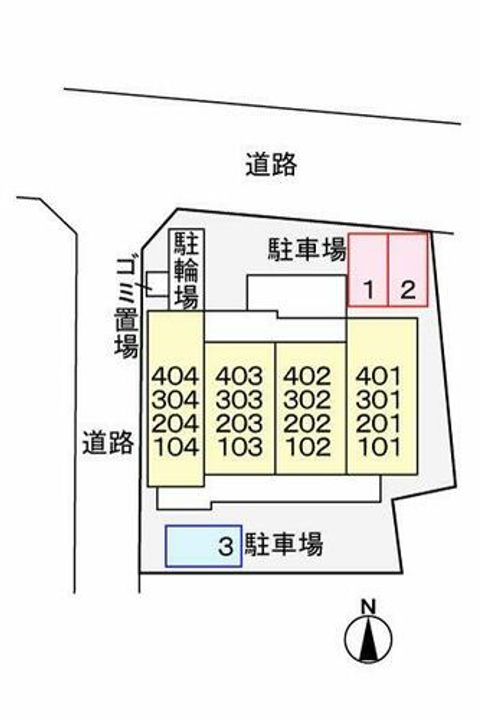 トレスオハス稲葉荘の地図