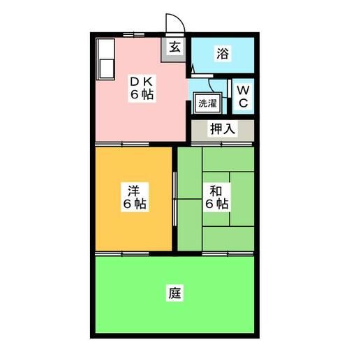 ジュエルアサノB棟の間取り