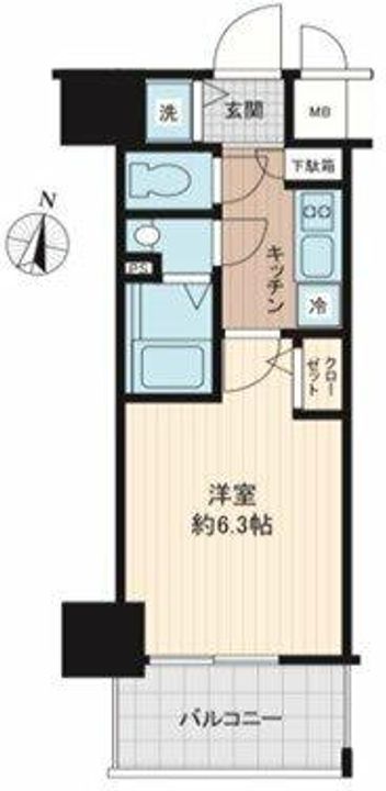 エスリード難波セントラルの間取り