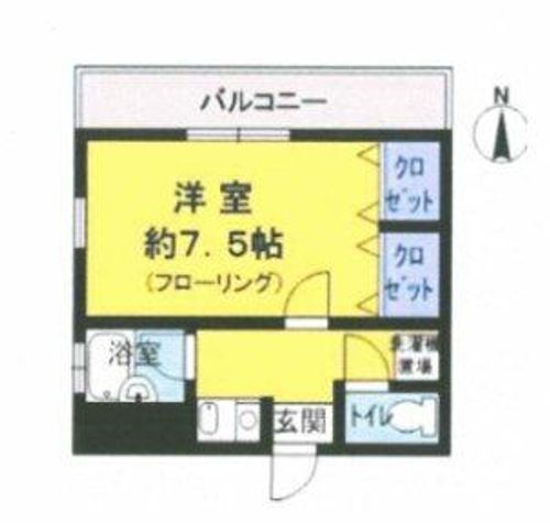 藤の棚ハイツの間取り