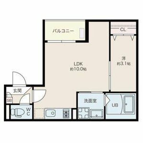 Jack terasakiⅠ203の間取り