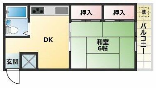 プリンスヴィラ東住吉の間取り