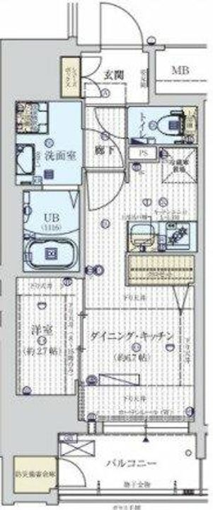 ワールドアイ大阪城イーストアドバンス1304の間取り