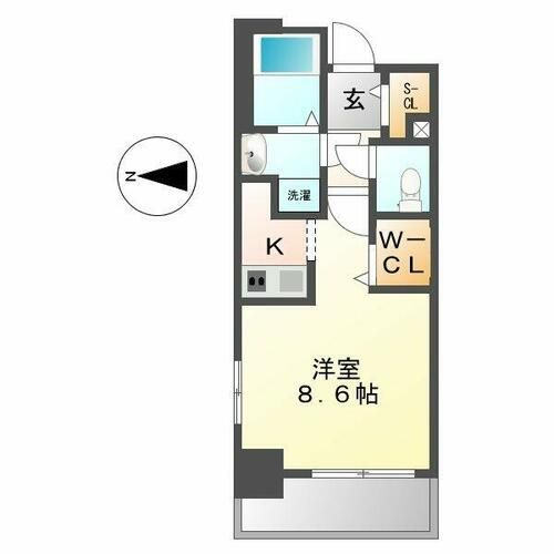 エイペックス名古屋鶴舞公園前の間取り