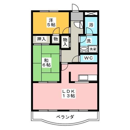 ドリームハイツルナの間取り